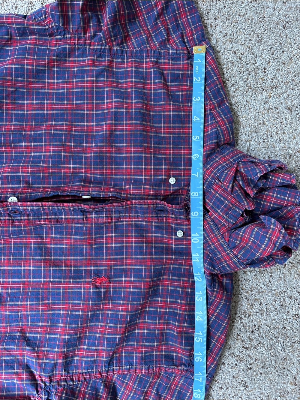 Reworked Ralph Lauren red+blue plaid size small - Picture 10 of 15